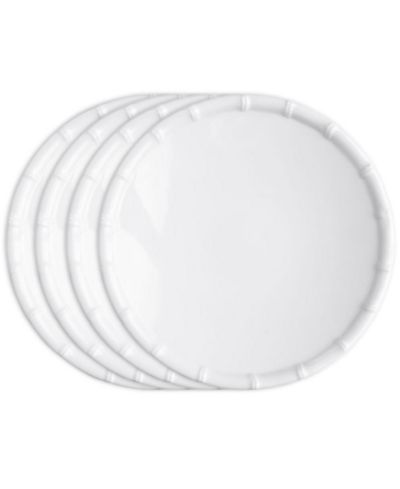 Q Squared Melamine Zen Bamboo 9" Salad Plates, Set of 4
