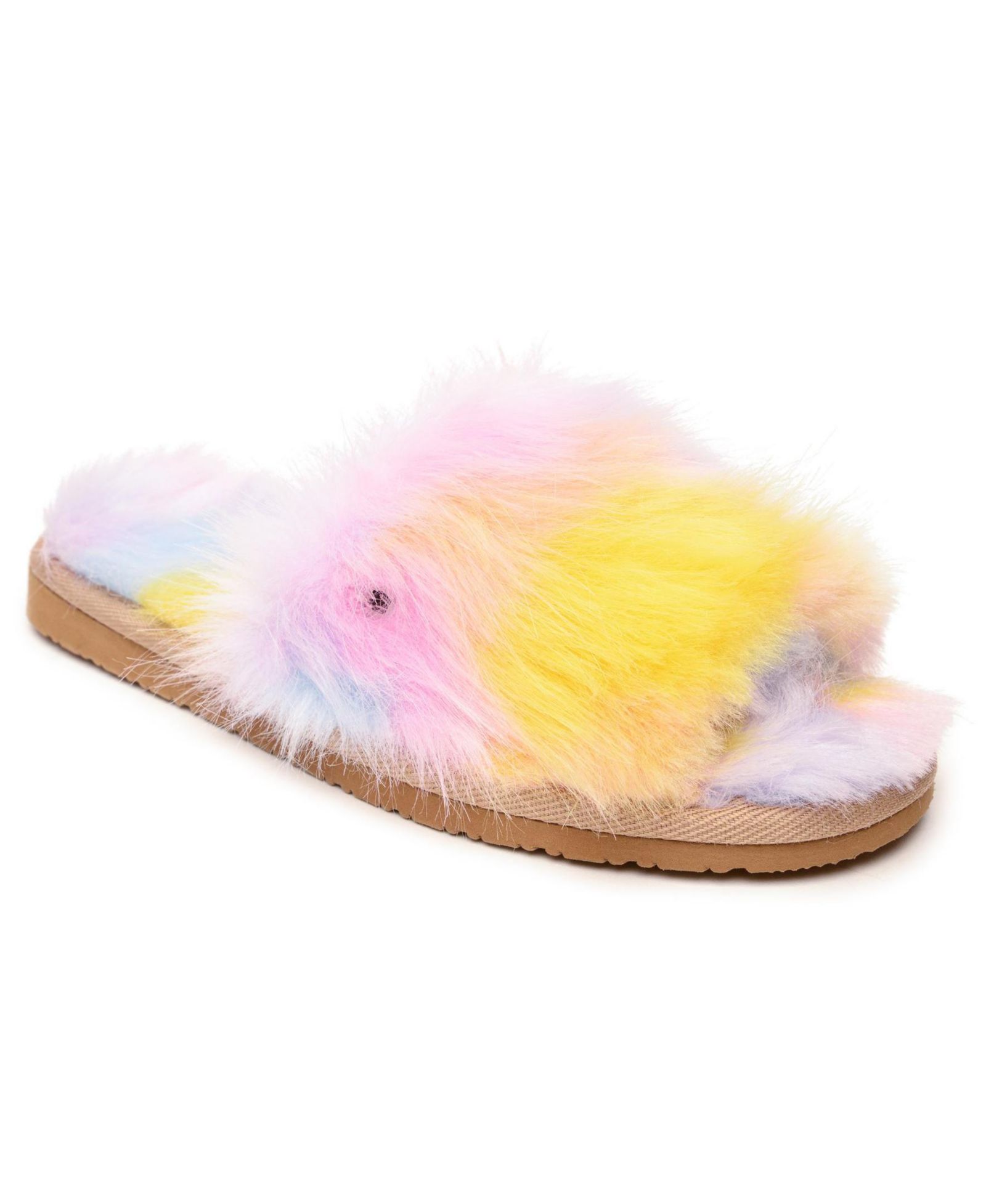 Детские тапочки Minnetonka Lyla Faux Fur Slide 1-13
