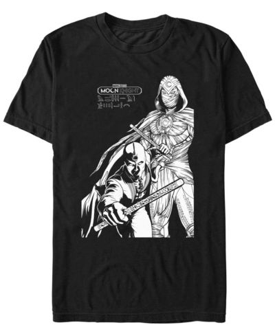 Мужская футболка Moon Knight Mk Line Art Duo с коротким рукавом
