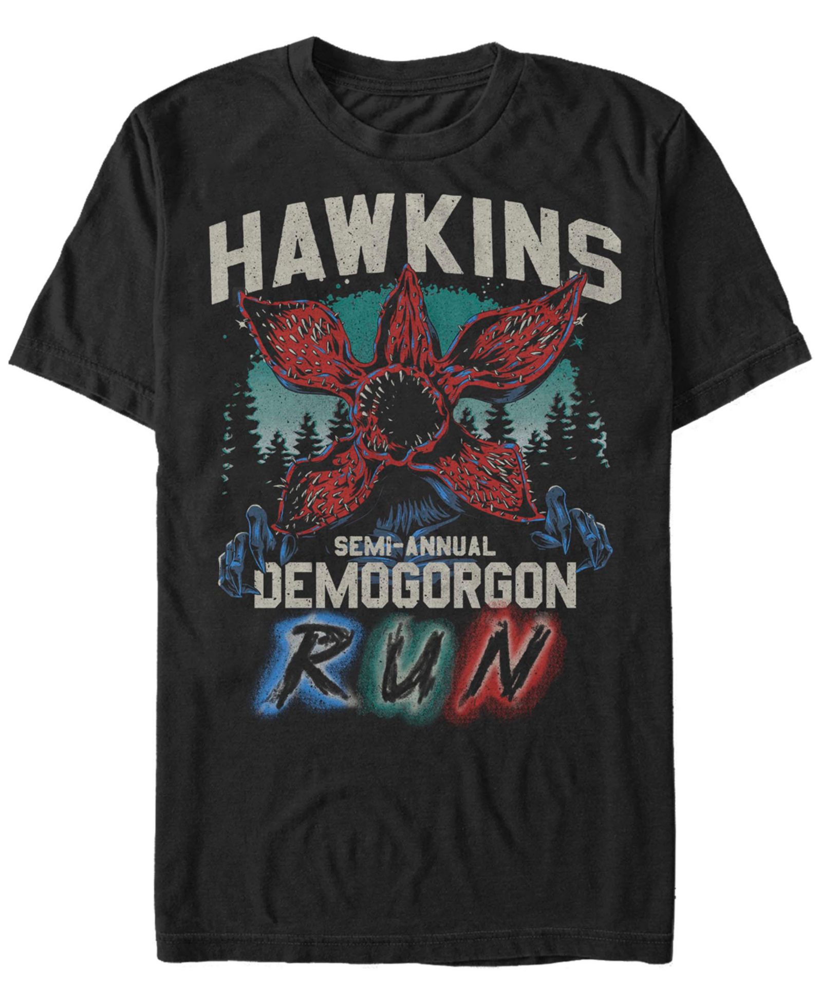 Мужская футболка Stranger Things Hawkins Runner с коротким рукавом