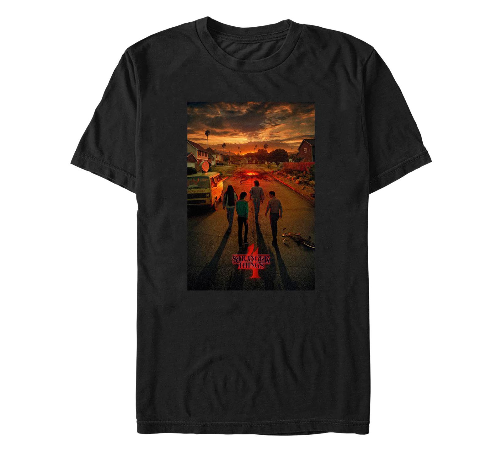 Men's Stranger Things California Poster Short Sleeve T-shirt