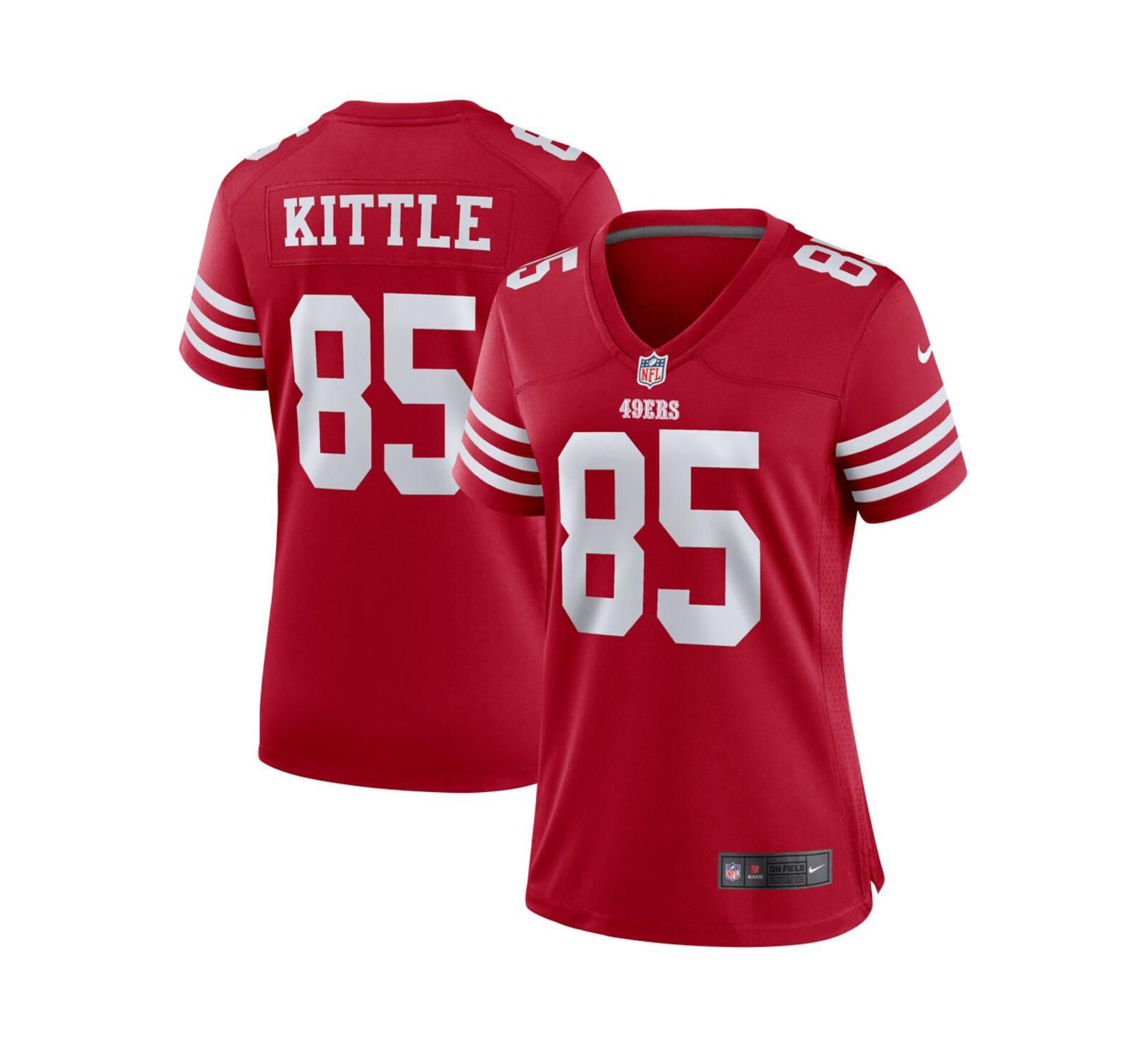Женская игровая джерси Nike George Kittle San Francisco 49ers