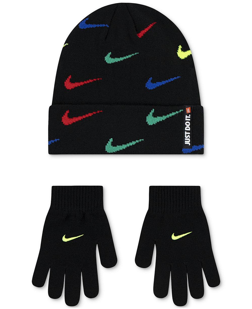Nike детский набор из шапки и перчаток Swoosh Repeat
