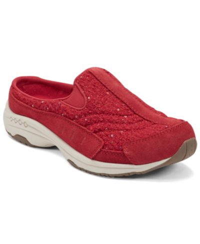 Red Suede/red Sequin Boucle