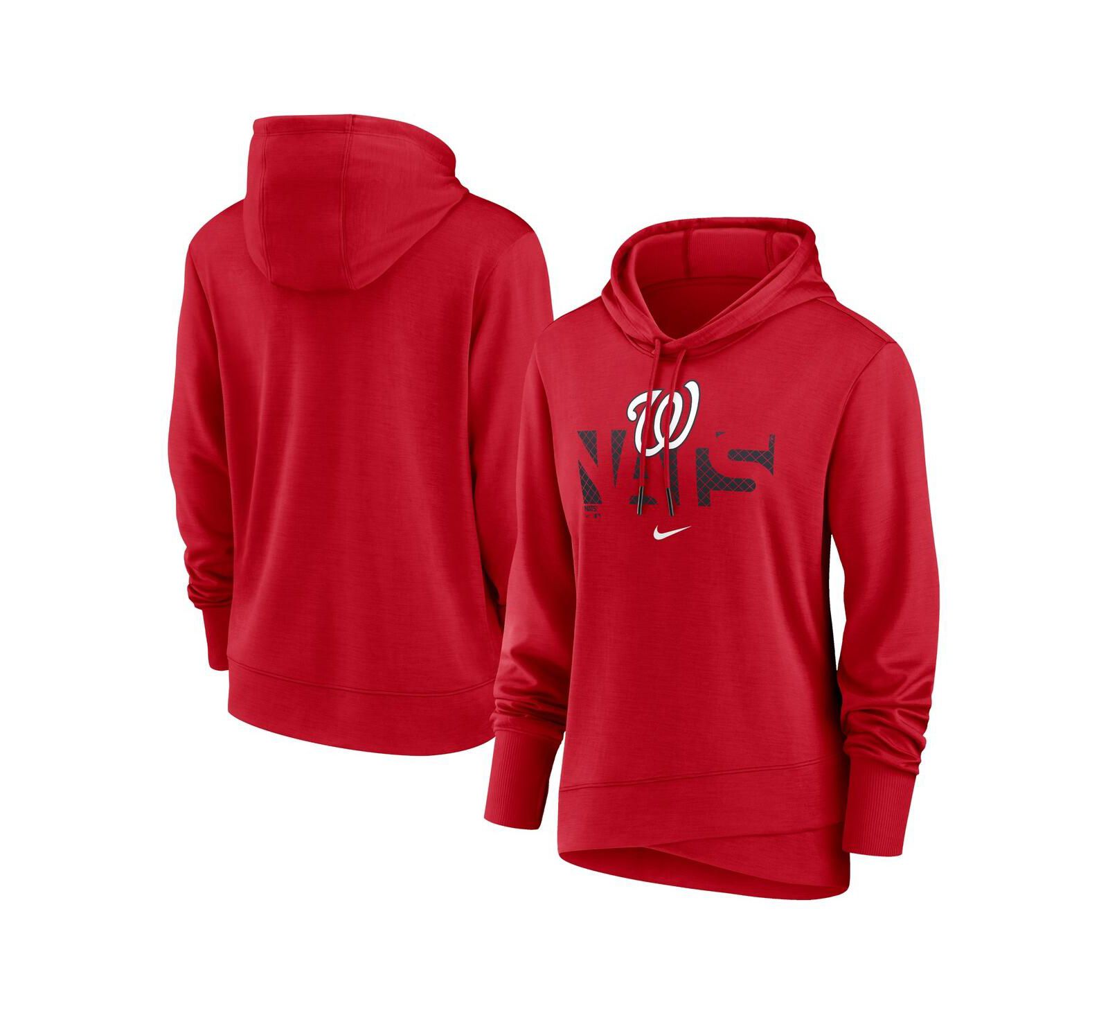 Женское худи Nike Red Washington Nationals Diamond Knockout Performance Pullover