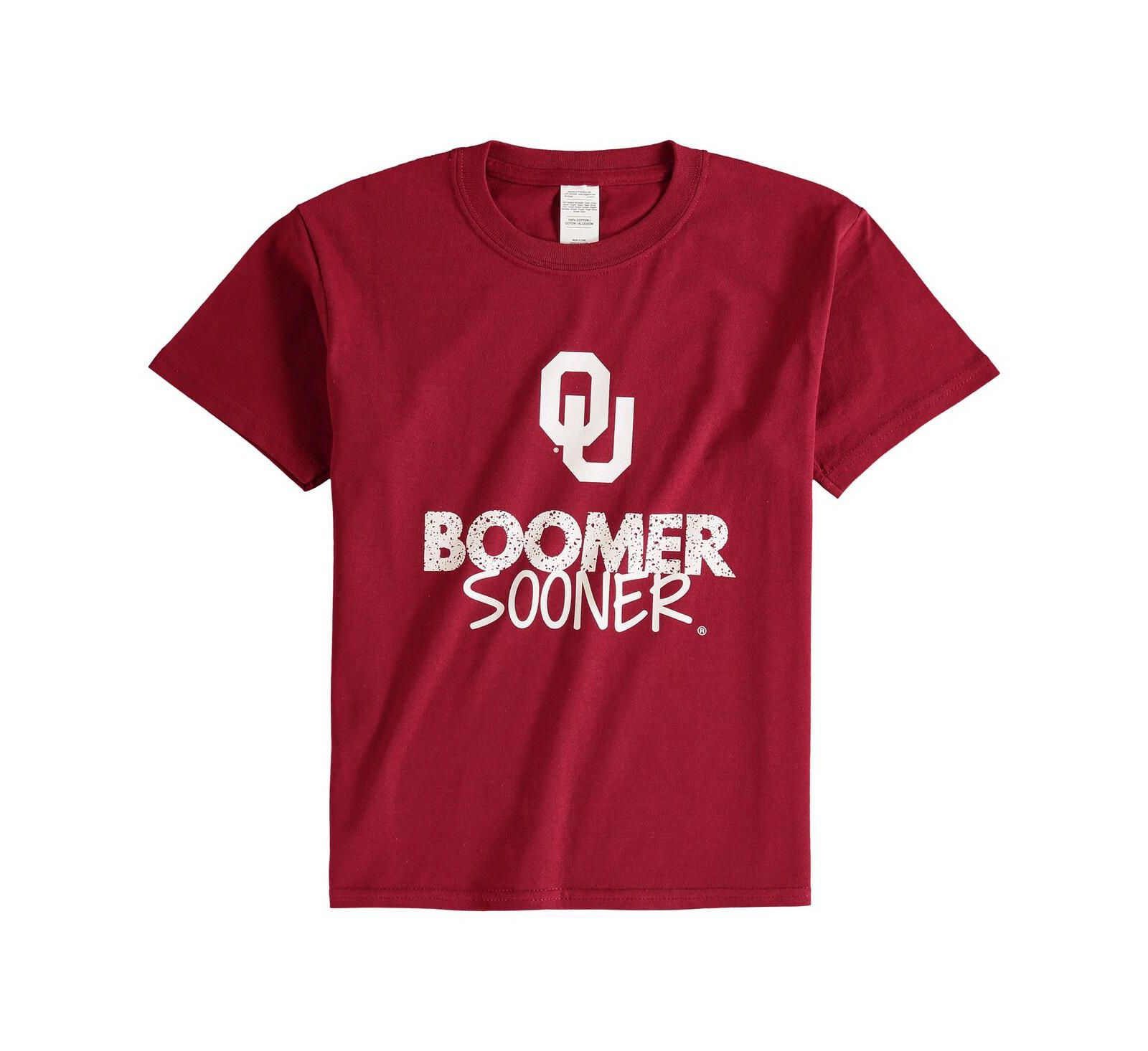 Детская футболка Big Boys Crimson Oklahoma Sooners Crew Neck