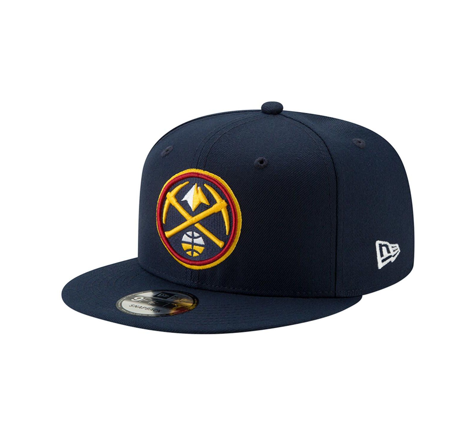Мужская кепка New Era Navy Denver Nuggets official Team Color 9Fifty Adjustable Snapback