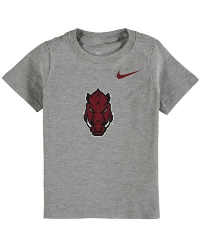 Детская футболка Nike Heathered Gray Arkansas Razorbacks Logo
