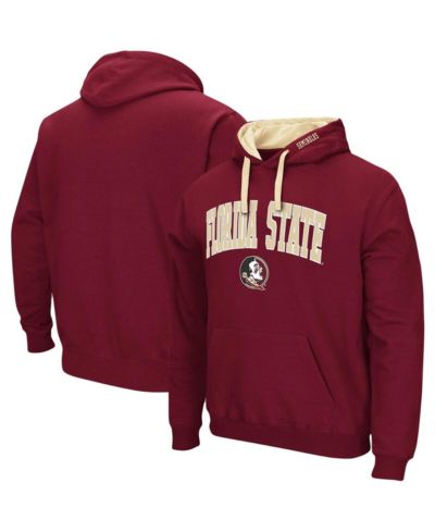 Men's Colosseum Garnet Florida State Seminoles Big and Tall Arch and Logo 2.0 Pullover Hoodie