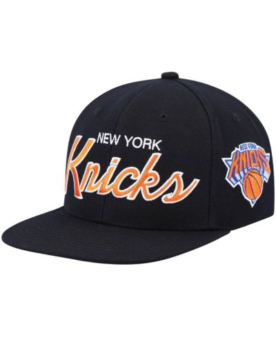 Мужская кепка Mitchell & Ness New York Knicks Hardwood Classics Script 2.0 Snapback, черная