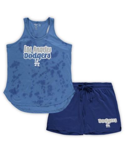 Женский комплект для сна Plus Size Concepts Sport Royal Los Angeles Dodgers: топ и шорты