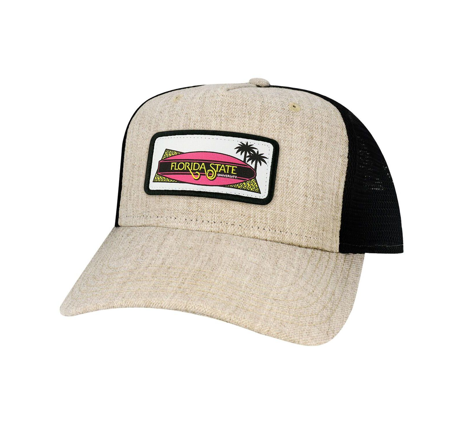 Мужская кепка League Collegiate Wear Florida State Seminoles Beach Club Roadie Trucker Snapback