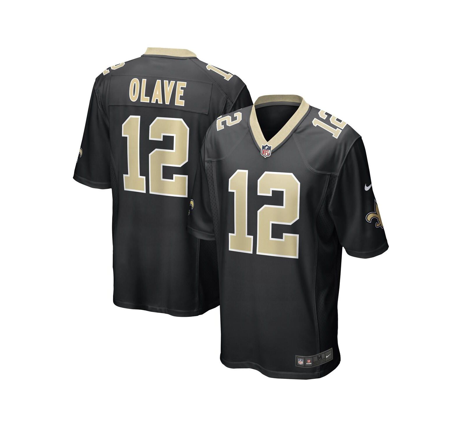 Джерси Nike Men's Chris Olave Black New Orleans Saints Player Game
