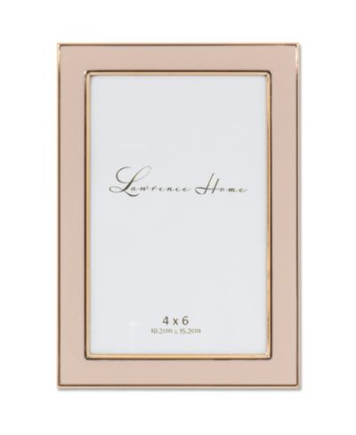 Metal and Enamel Picture Frame, 4" x 6"