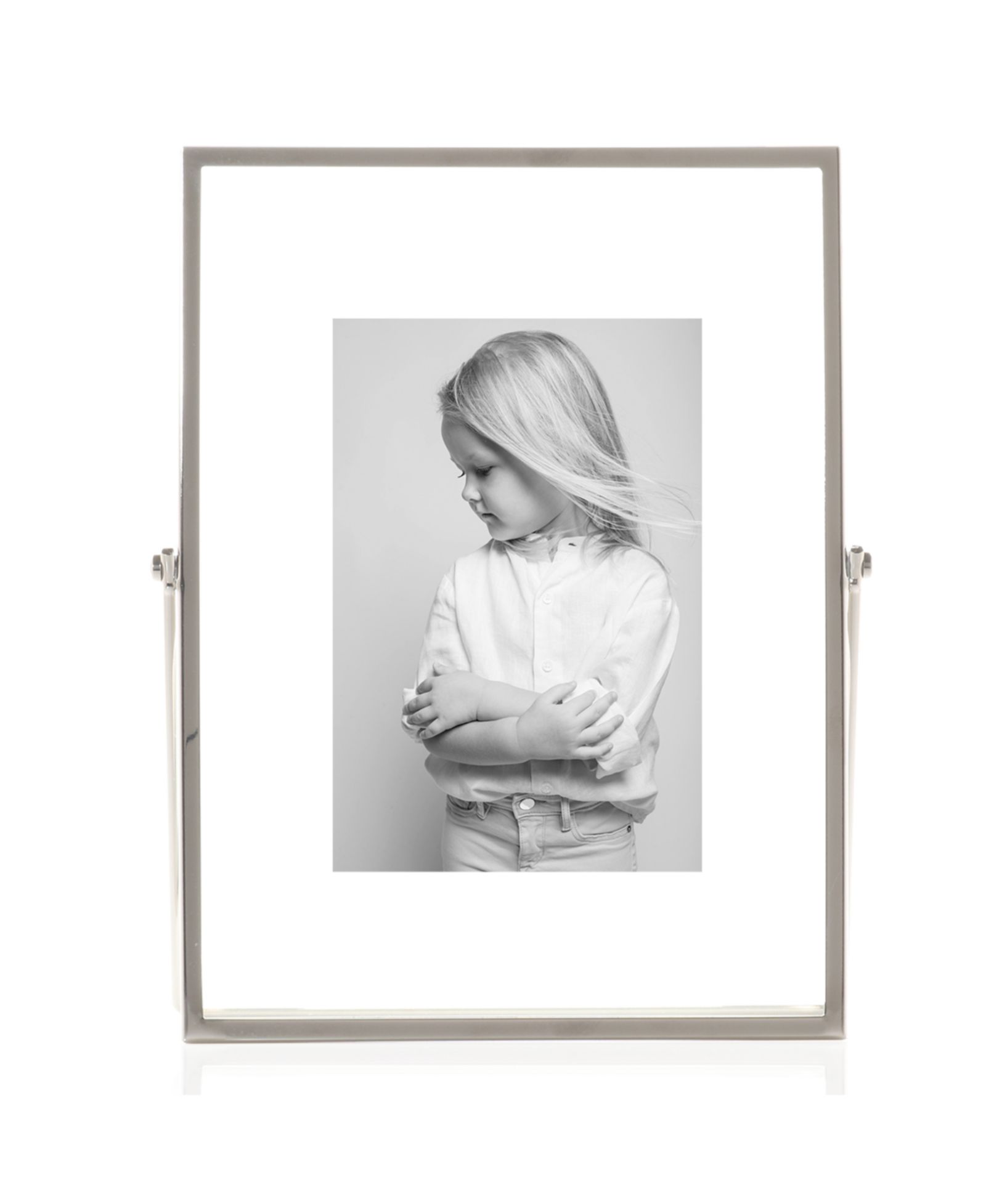 Рамка для фото Lawrence Frames Metal Easel Float Picture Frame, 4" x 6"