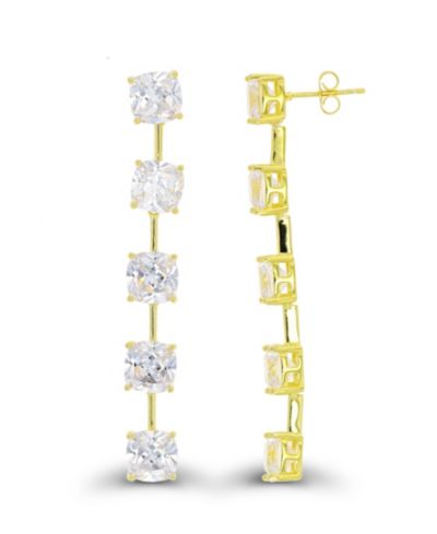 Dangling Earrings in 14K Gold Plated Sterling Silver