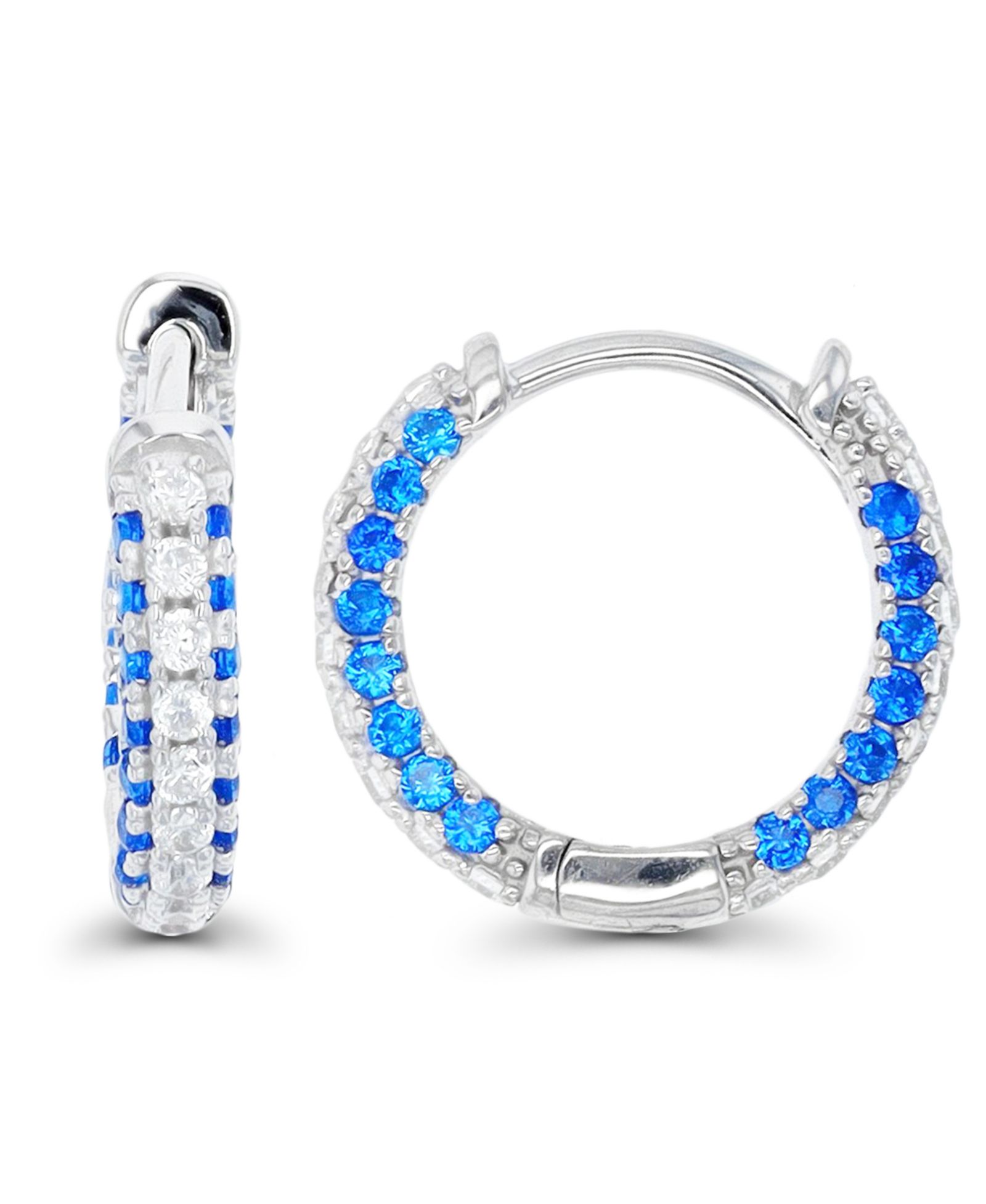 Серьги-кольца из стерлингового серебра