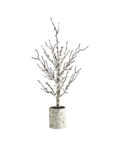 Искусственное дерево Snowed Twig в декоративном кашпо, 24"