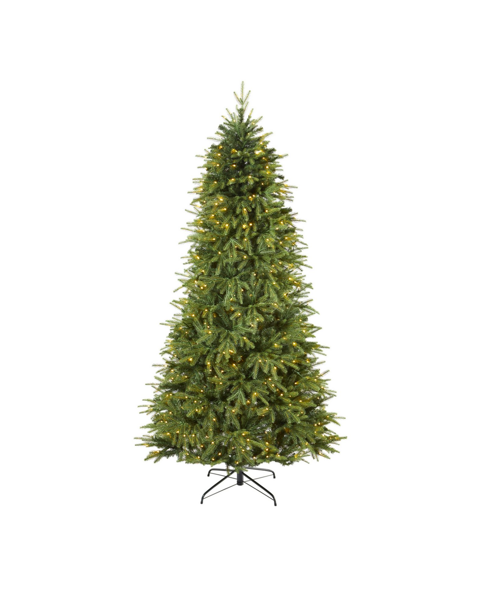Искусственная елка Nearly Natural Vancouver Fir Natural Look с огнями и гибкими ветвями, 96"