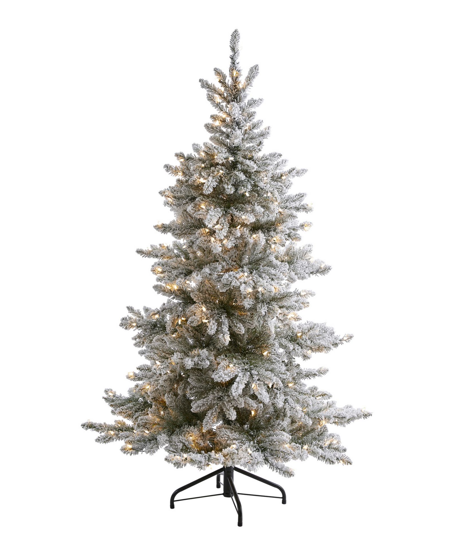 Искусственная ель Nearly Natural West Virginia Spruce с огнями и гибкими ветвями, 72"