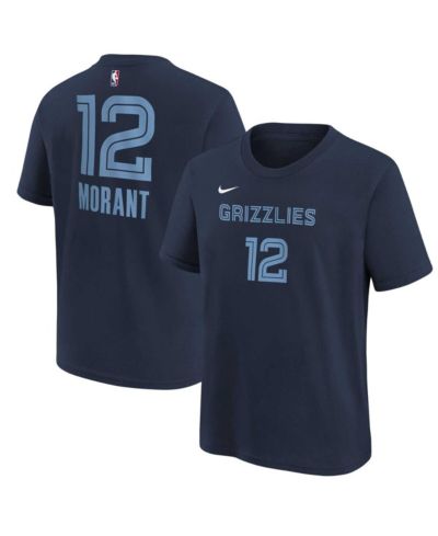 Nike футболка Ja Morant Navy Memphis Grizzlies Icon Name and Number для мальчиков