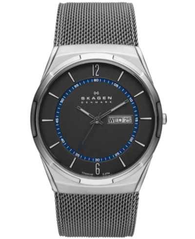 Мужские часы Skagen Melbye Titanium Mesh 40mm SKW6078