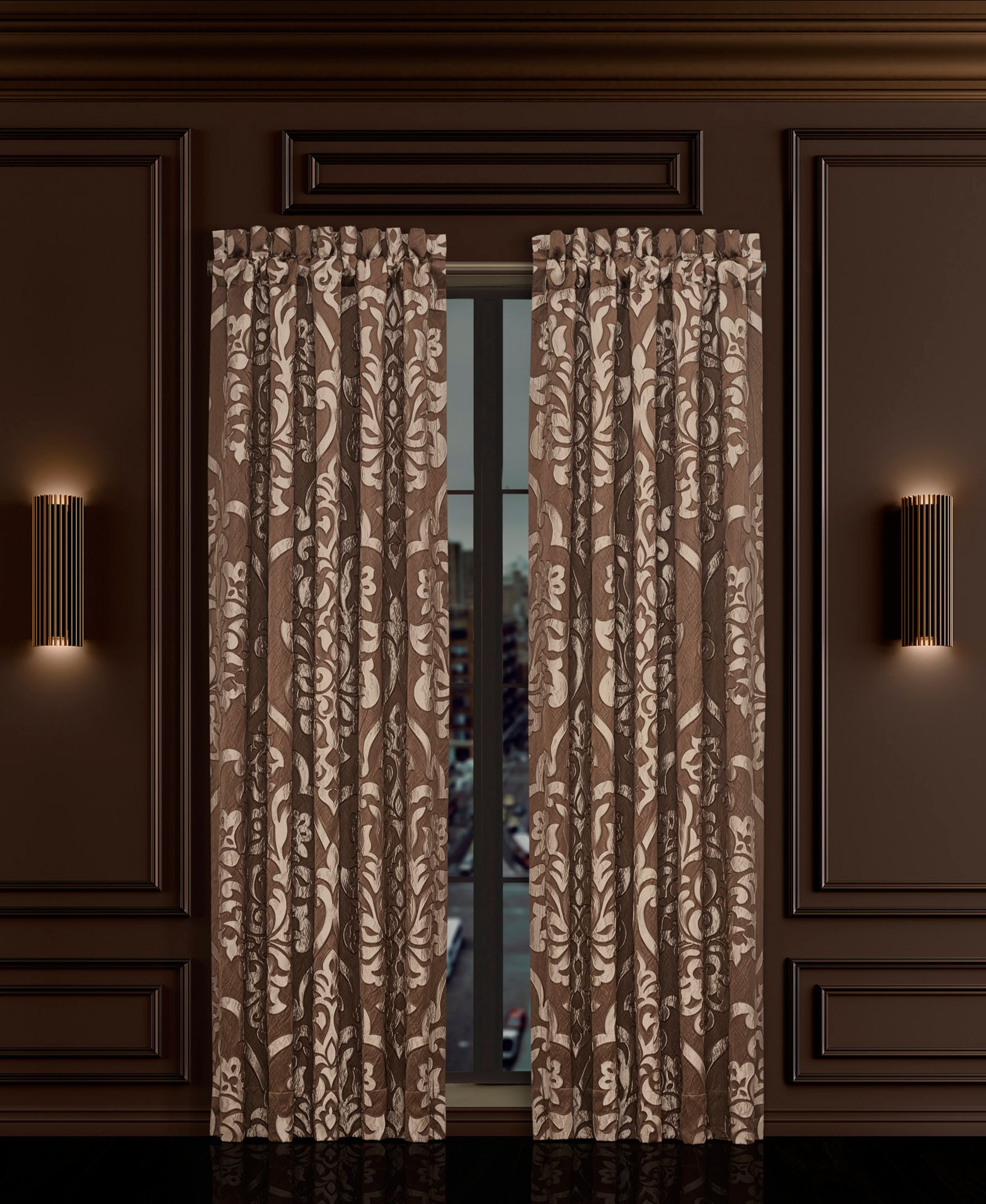 J Queen New York Surano Window Panel Pair, 50" x 95"