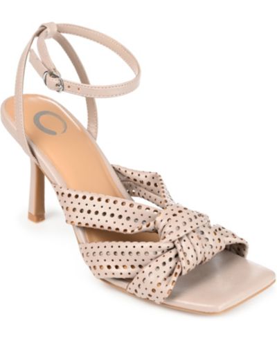 Journee Collection Women's Naommi Perforated Dress Sandals