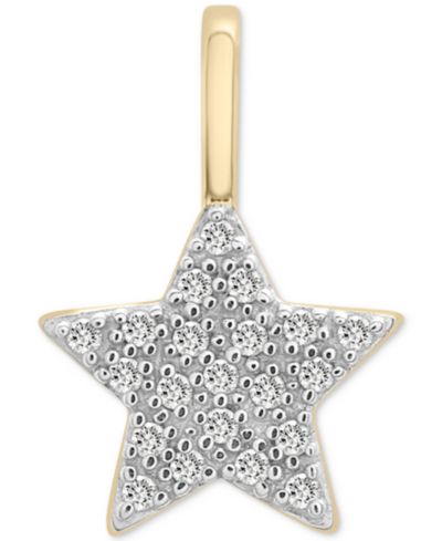 Подвеска Wrapped™ Diamond Star Charm (1/20 ct. t.w.) в 10k золоте