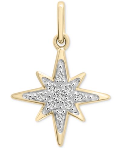 Подвеска Wrapped™ Diamond Fancy Star Charm (1/20 ct. t.w.) в 10k Gold