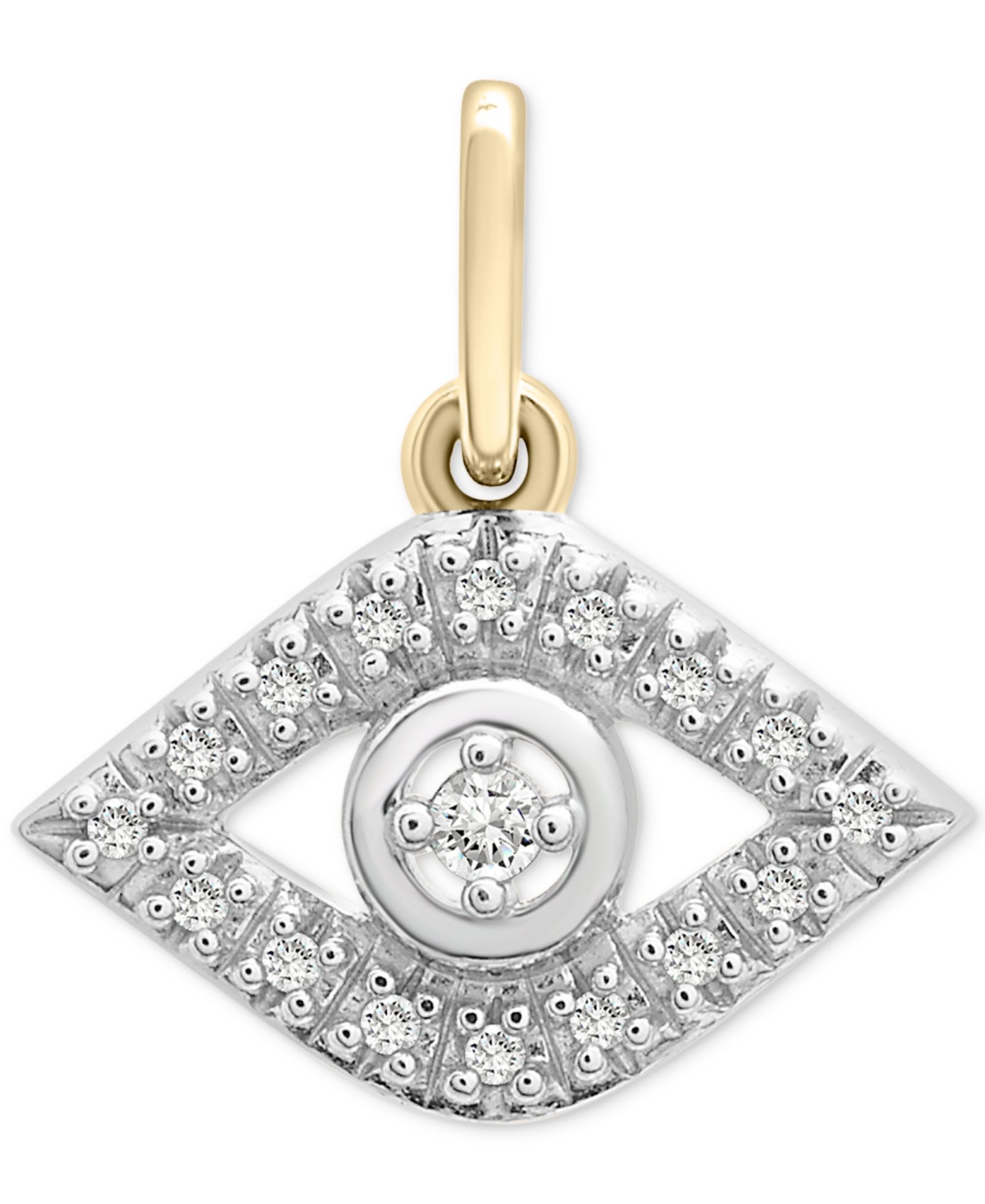 Wrapped™ кулон с бриллиантом Evil Eye в золоте 10k