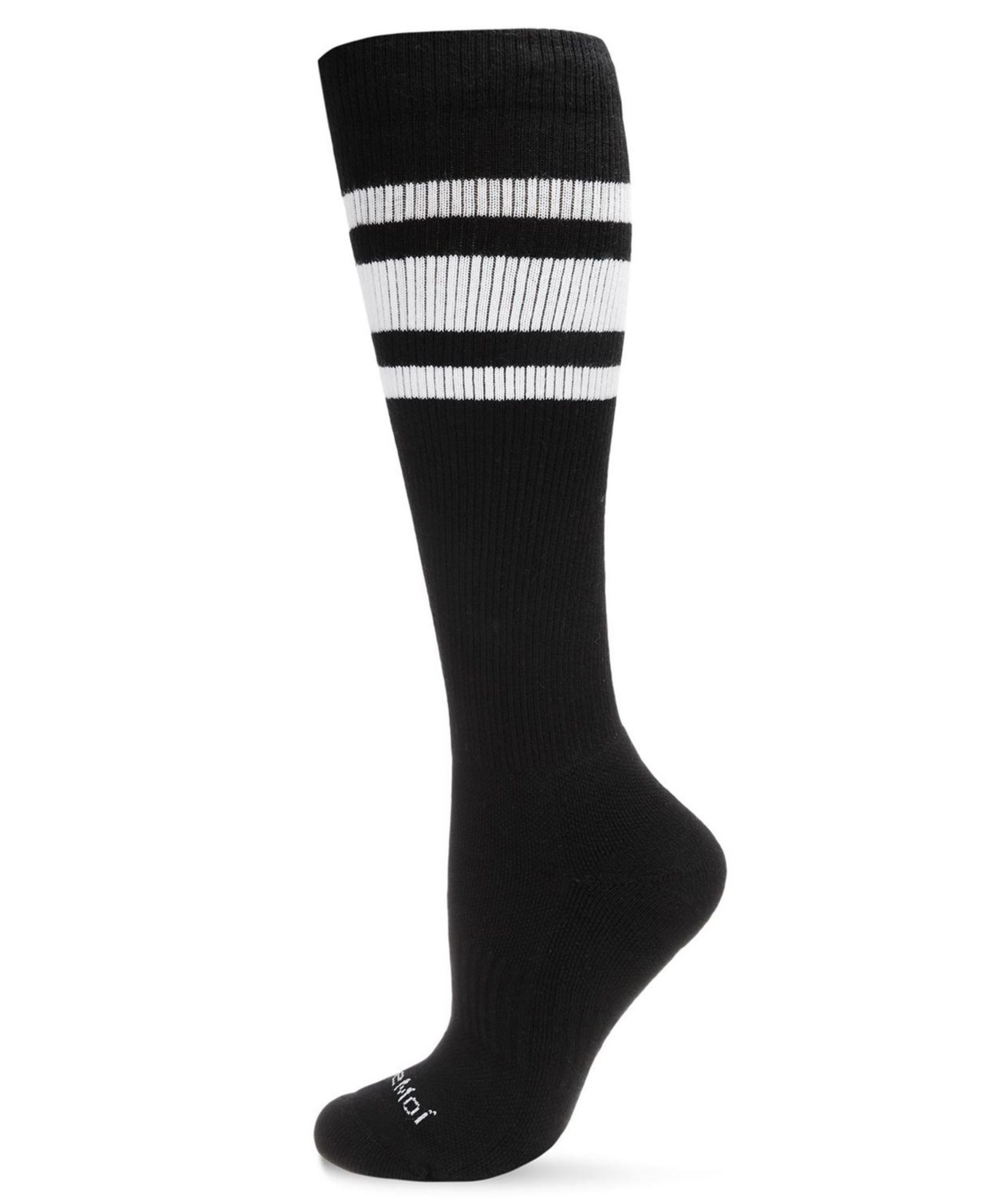 Men's Striped Athletic Cushion Sole Compression Knee Sock WFC1520-1101