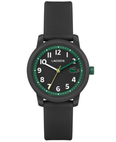 Lacoste Детские часы L.12.12 Light Black Silicone Strap 32mm
