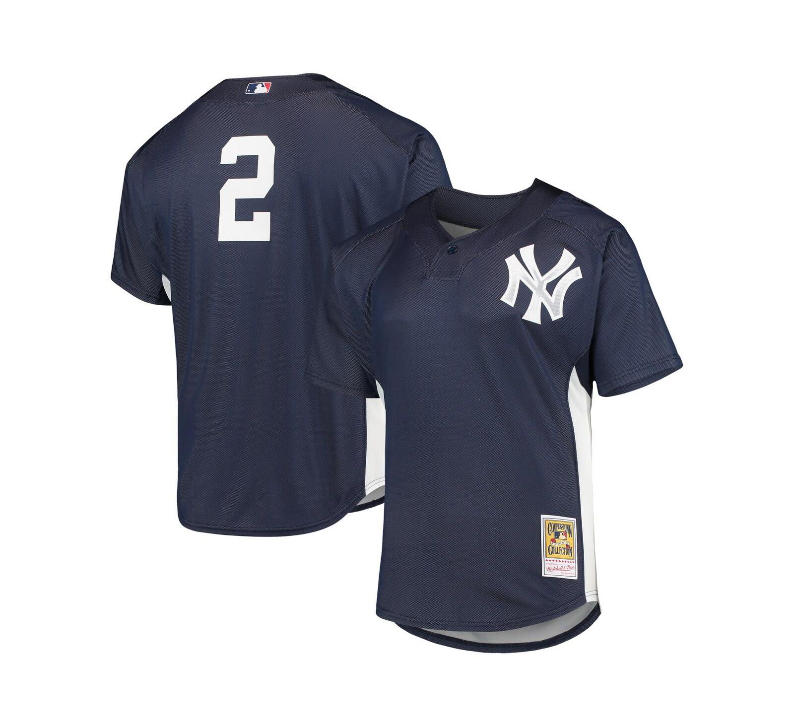 Мужская джерси Mitchell & Ness Derek Jeter New York Yankees Cooperstown Collection Mesh Batting Practice