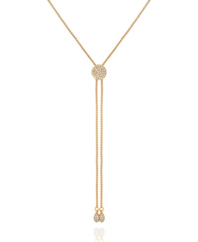 Ожерелье-боло Vince Camuto Gold-Tone Pave Slider