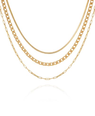 Vince Camuto Многослойное золотистое цепное ожерелье