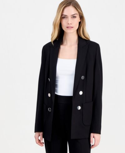 Anne Klein Женский двубортный блейзер с эффектом компрессии