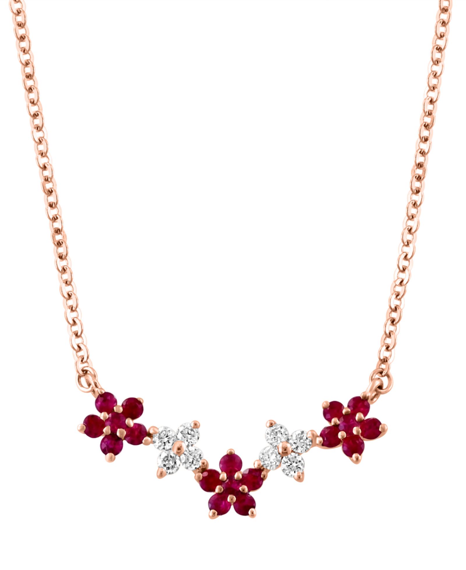 Ожерелье LALI Jewels с сапфирами и бриллиантами, белое золото 14k
