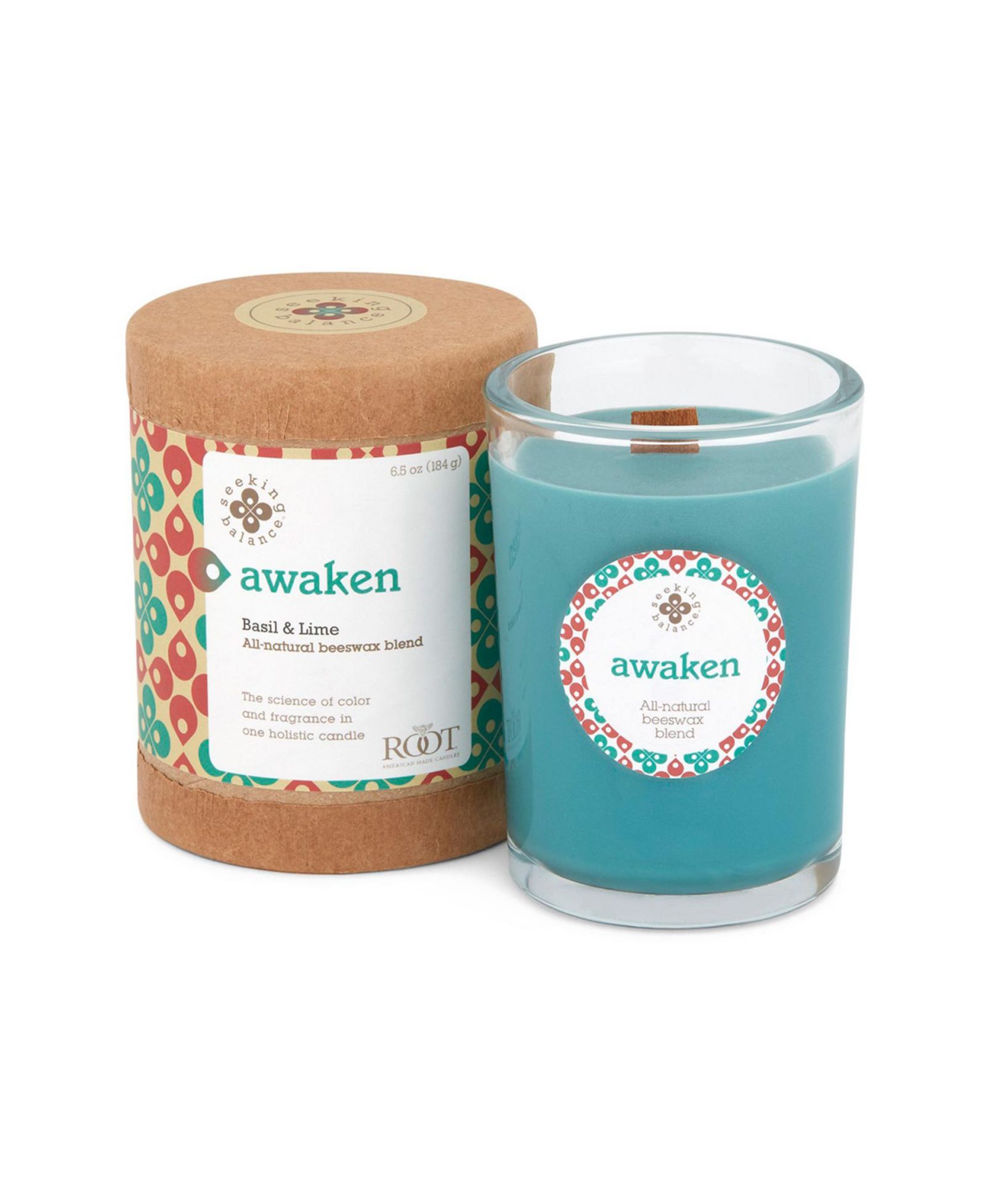 Seeking Balance Awaken Basil Lime Spa Jar Candle, 6.5 oz