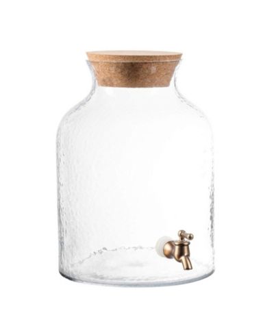 Стеклянный диспенсер для напитков Hammered Glass, 2.7 gallons