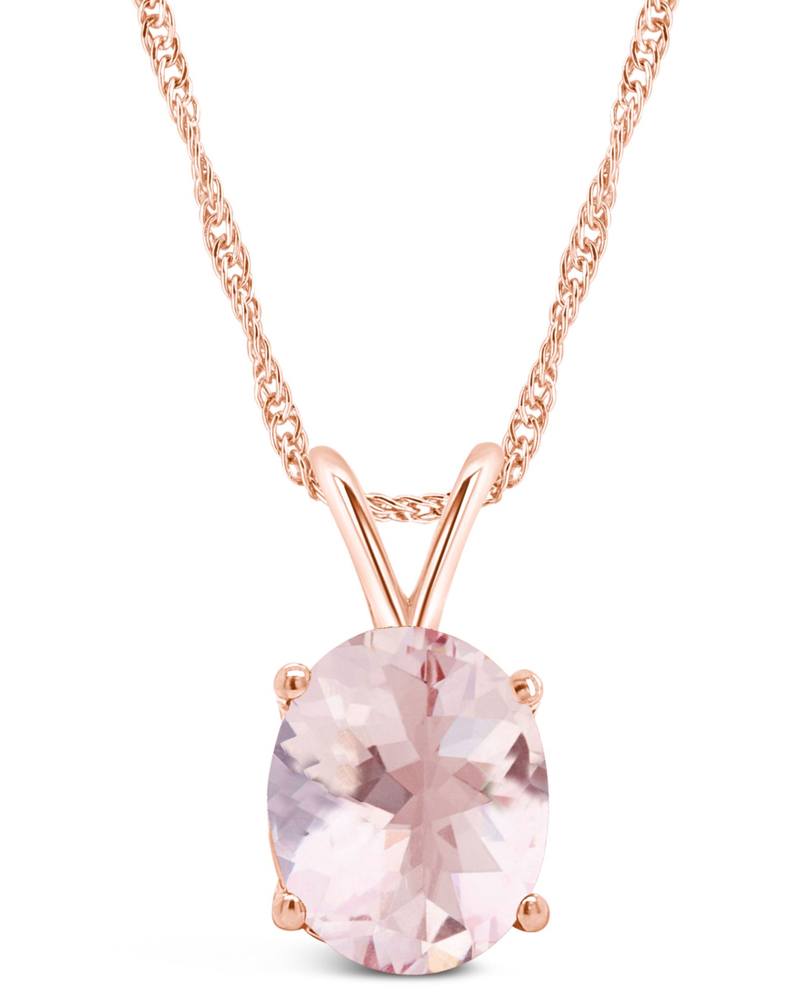 Macy's ожерелье-подвеска с morganite (2-1/2 ct. t.w.) в розовом золоте 14K
