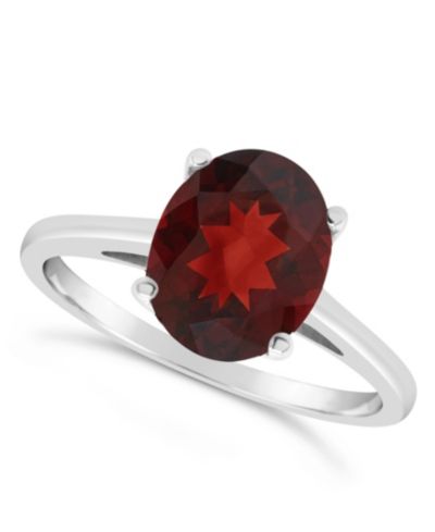 Кольцо Macy's Garnet (3-1/10 ct. t.w.) в 14K White Gold