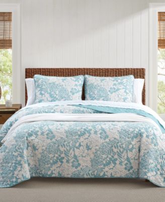 Комплект из 3-х стеганых покрывал Tommy Bahama Home Laguna Beach Reversible, Full/Queen