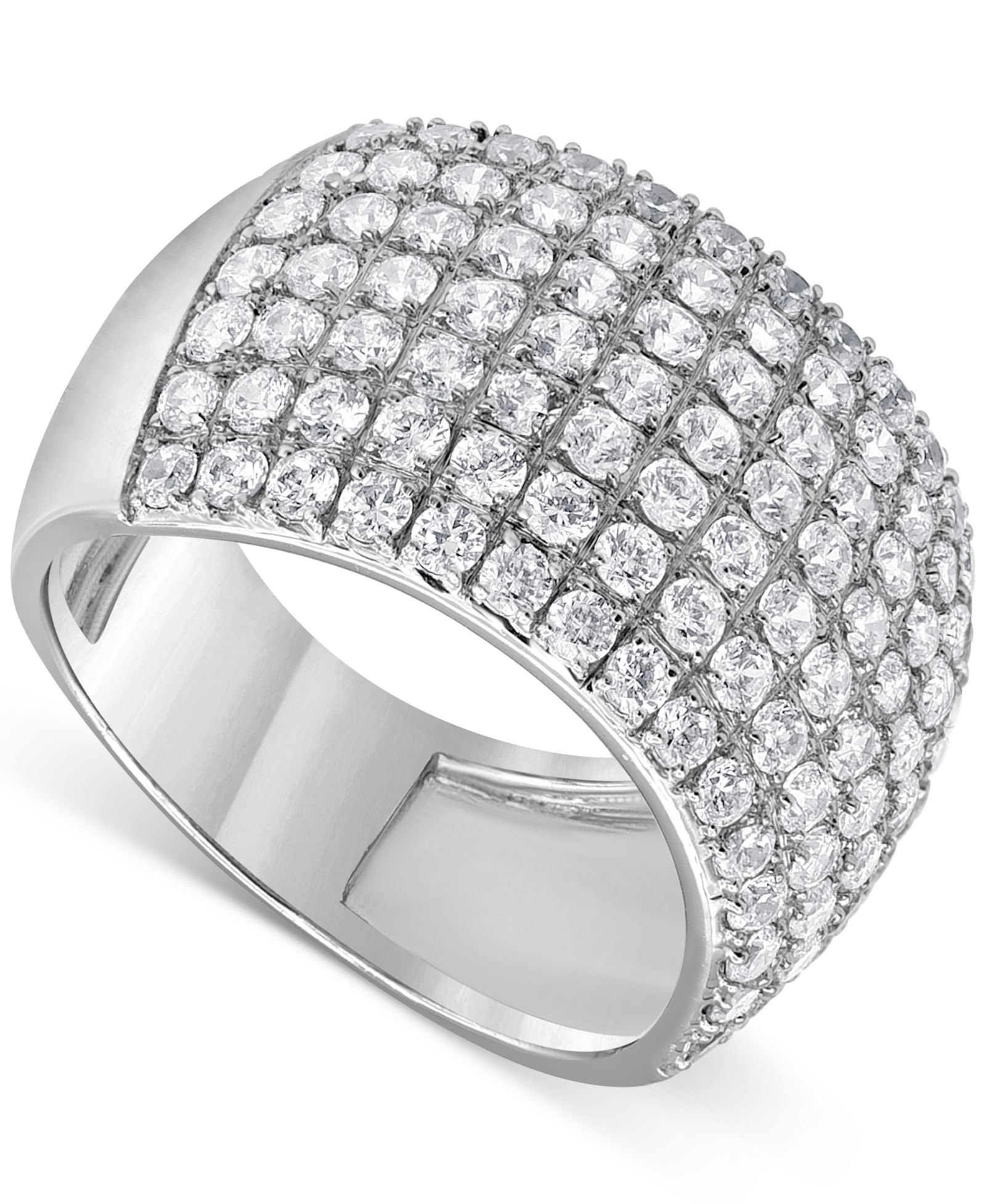 Кольцо с бриллиантами Macy's Multirow Cluster Statement (2 ct. t.w.) в 14k Gold