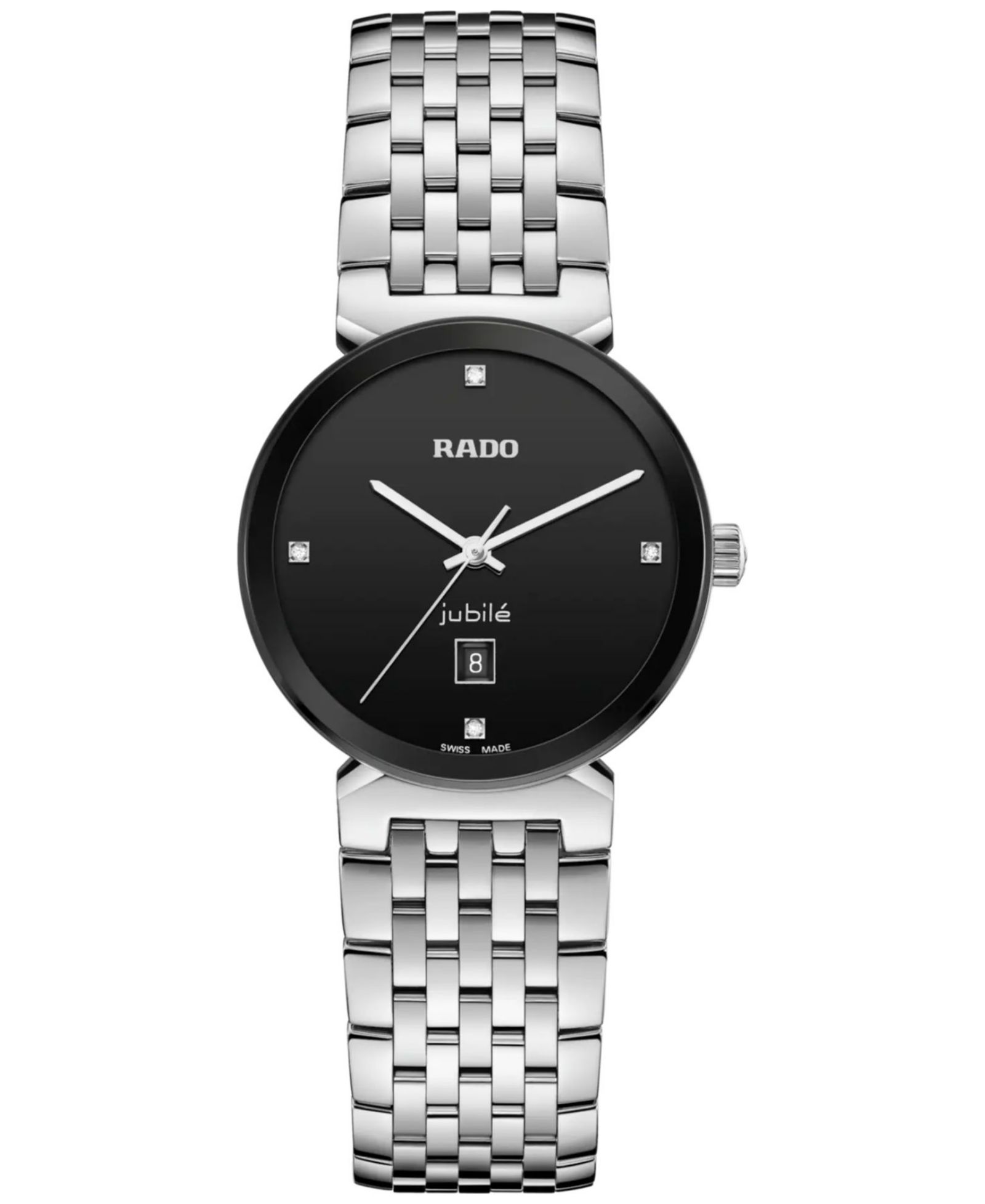 Женские часы Rado Swiss Florence Classic Diamond Accent Stainless Steel Bracelet, 30mm
