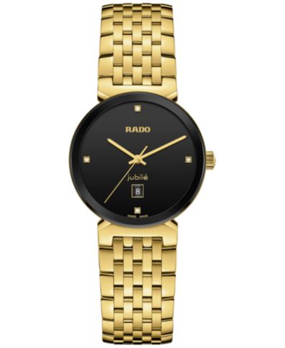Женские часы Rado Swiss Florence Classic с бриллиантами и золотым покрытием