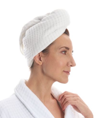Uchino Полотенце для волос Waffle Twist Cotton 10" x 26"