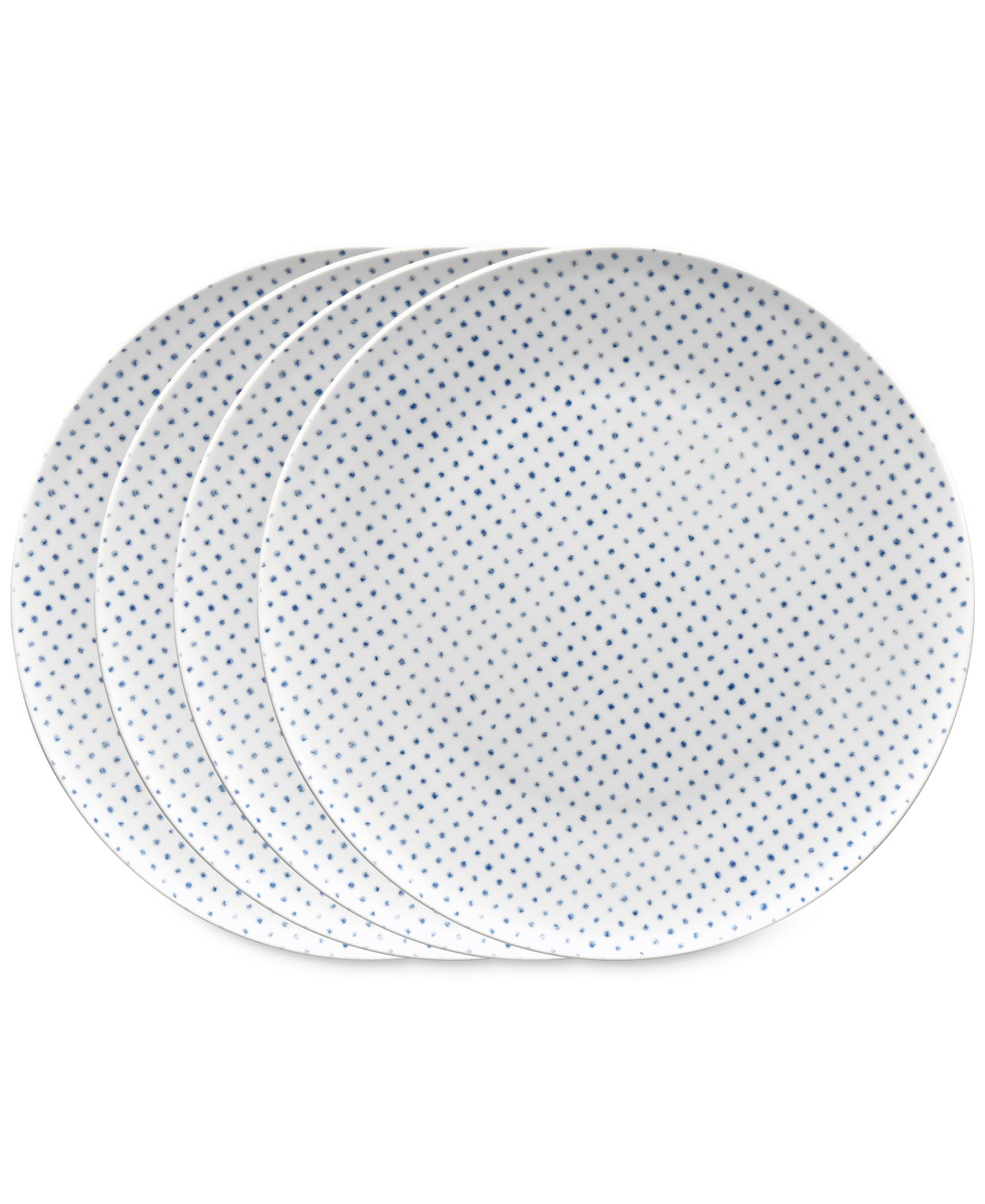 Тарелки Noritake Hammock Dots Coupe Dinner Set of 4