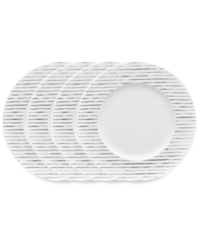 Noritake Hammock Stripes Rim Salad Plates, Set of 4