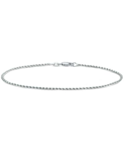 Giani Bernini Rope Link Chain Bracelet in Sterling Silver, Created for Macy's